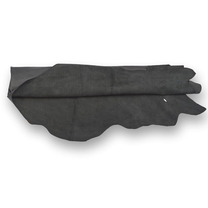Dark Gray Upholstery Leather - Large Full Hides - Extra Large Full Hides - Cowhide Die Cut Squares