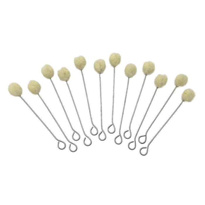 Wool Dauber Applicators for Leather Dye Crafts - 12 Pack - 144 Pack