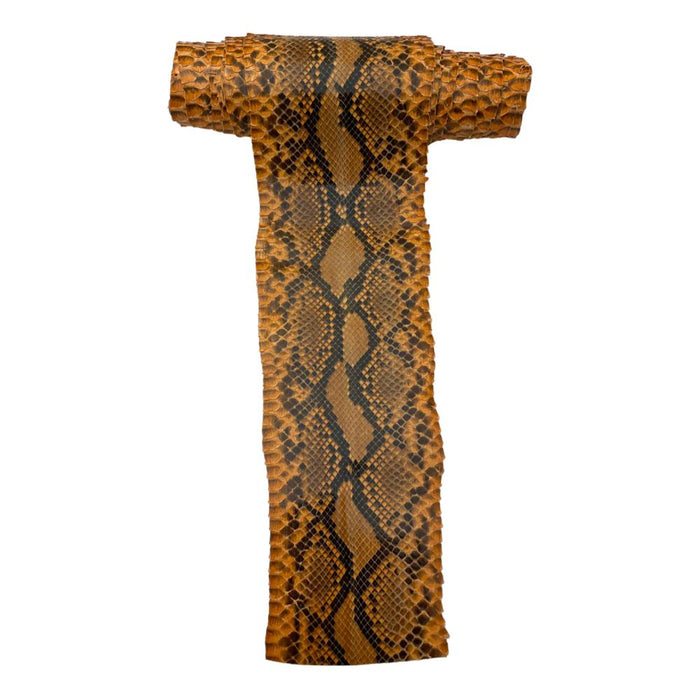 Large Exotic Python Snakeskin - Black & White - Green - Brown - Orange - Rose - Wine