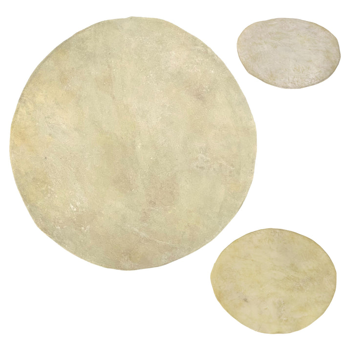 Rawhide Drum Cover Circles - 1 to 2 oz Goat Rawhide for Crafts