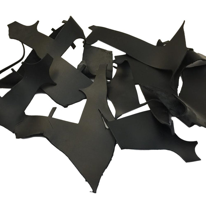 Black Smooth Cowhide Pieces