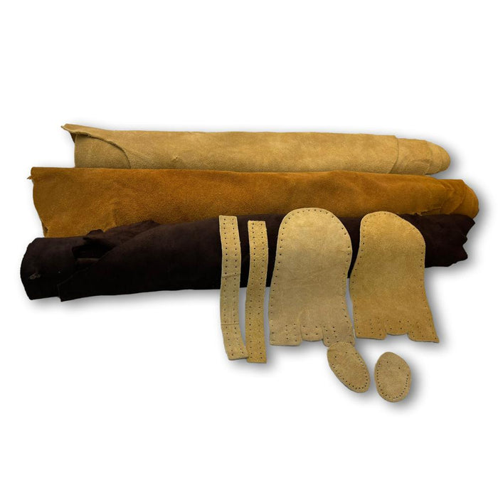 Large Suede Side Split 4-5 oz Cowhide Leather Hides