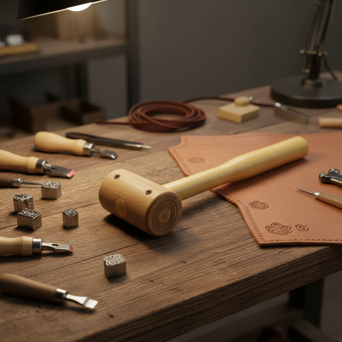 11 Oz Rawhide Mallet - Hammer for Leathercraft, Jewelry Making, Stamping