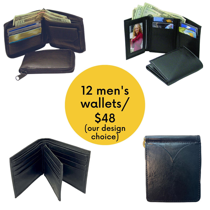 Leather Accessories #2 Grade - Men's Wallets - 1 dozen - 12 pack