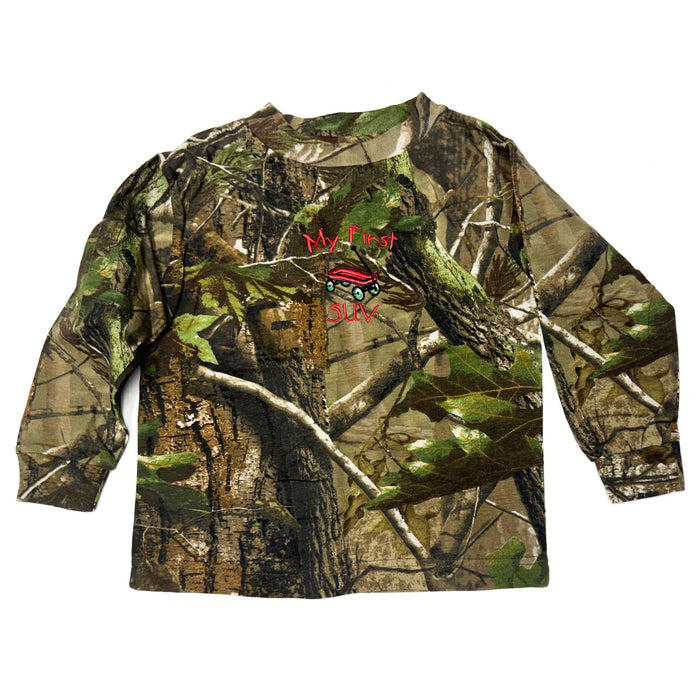 "My First SUV" Long Sleeve Little Hunter Camo T-shirt - 2T - 4T