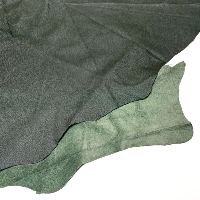Pine Green Premium Soft Light Weight Garment Leather Hide - 20 Square Feet - 2-3 oz
