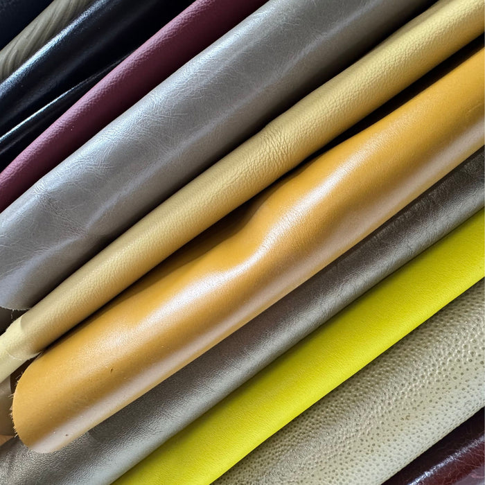 Assorted Full Grain Cowhide Leather Hides - 2-4 oz