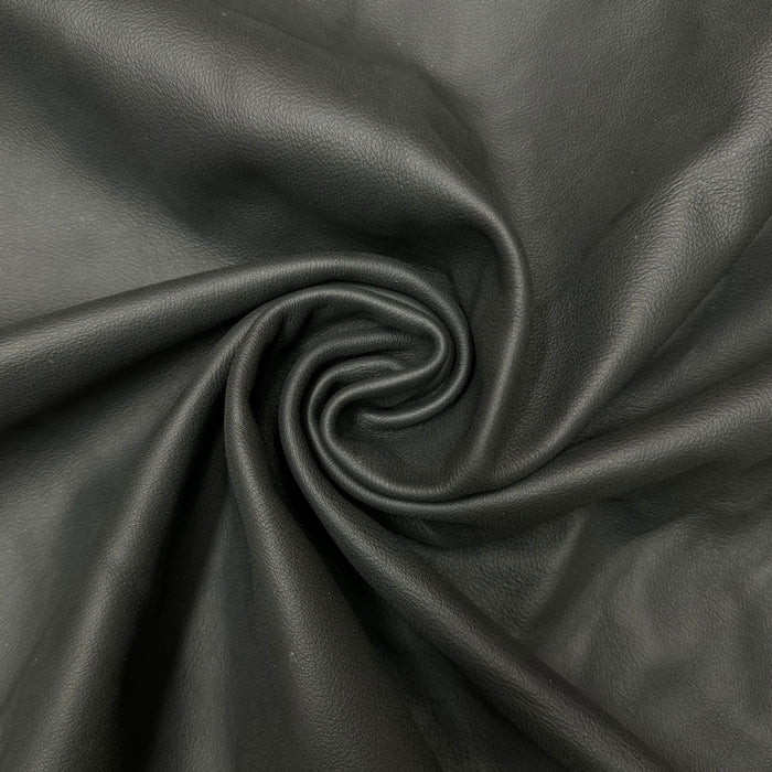 Black Upholstery Leather Hides - B+ Grade - 2-3 oz Cowhide - Large