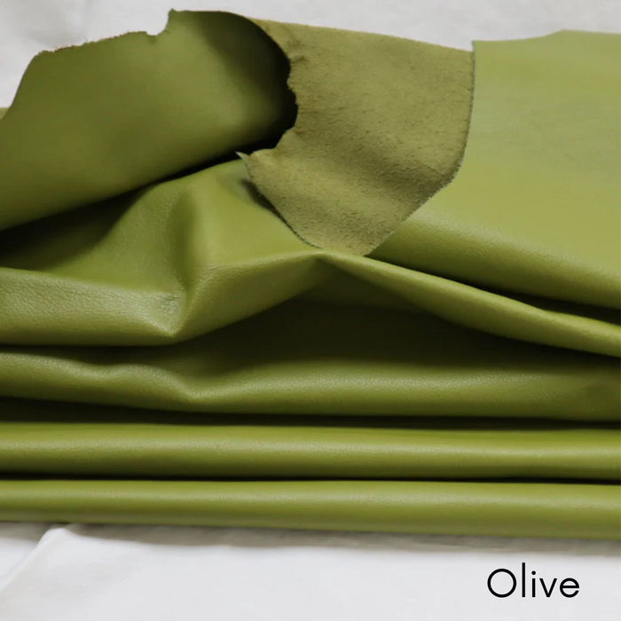 Premium Soft Colorful Handbag Leather Hides - 22-26 Square Feet - 3 oz Cowhide