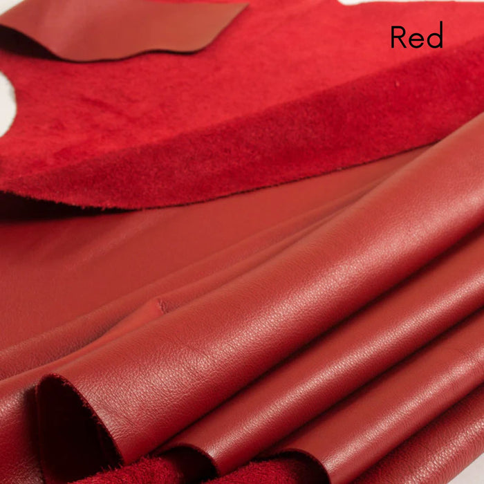 Premium Soft Colorful Handbag Leather Hides - 22-26 Square Feet - 3 oz Cowhide