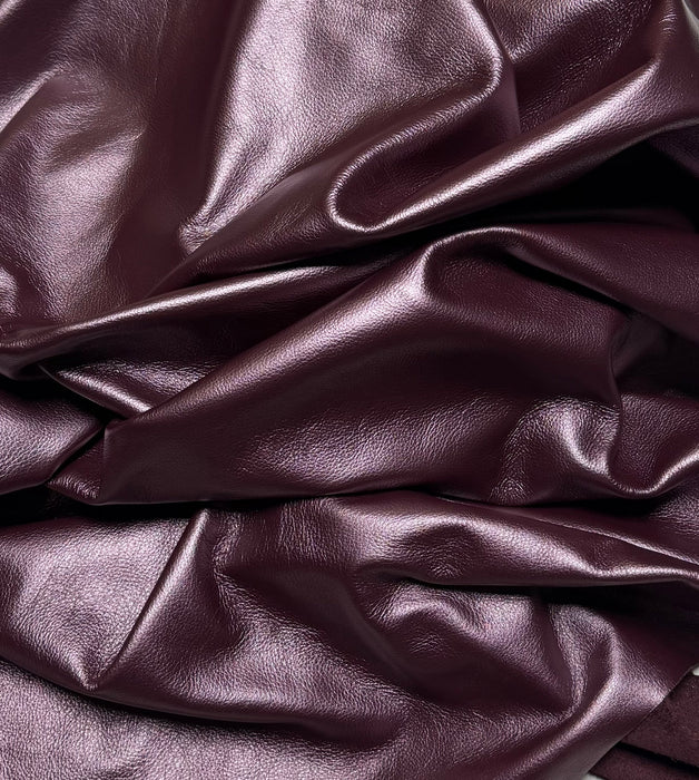 Premium Soft Metallic Handbag Leather Hides - 20-25 Square Feet - 3 oz Cowhide