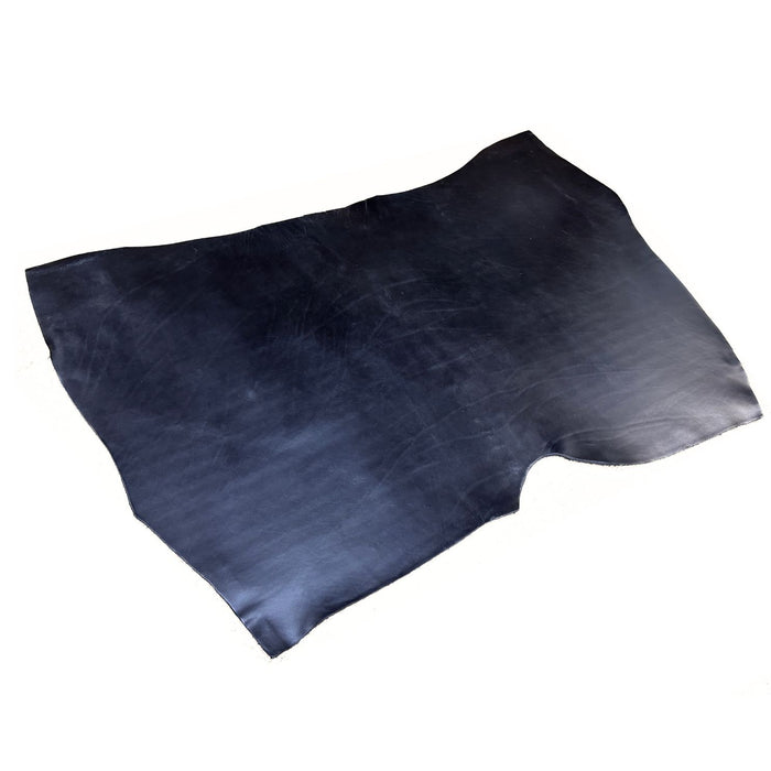 Black Double Shoulder Vegetable Leather Hide - A Grade - 8-9 oz - Medium, Large, Extra Large
