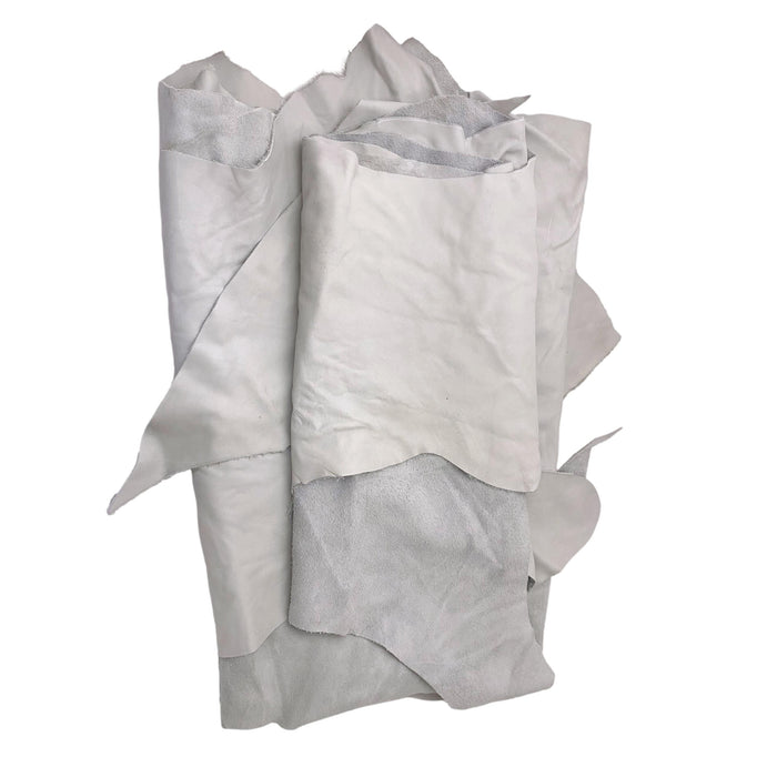 Jumbo White Upholstery Pieces 3 oz Cowhide 5 lb Bag