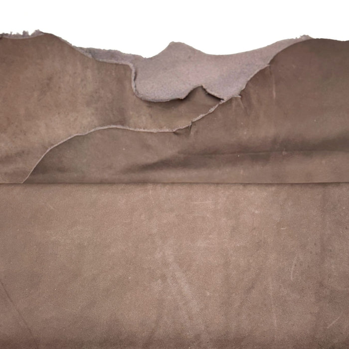 Brown Upholstery Crust Leather - Large Full Hides - Extra Large Full Hides - Cowhide Die Cut Squares