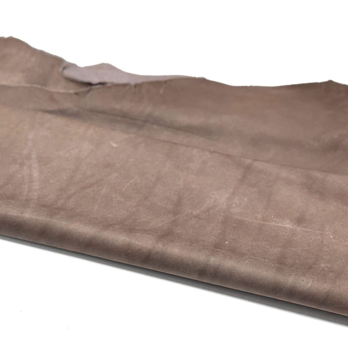 Brown Upholstery Crust Leather - Large Full Hides - Extra Large Full Hides - Cowhide Die Cut Squares