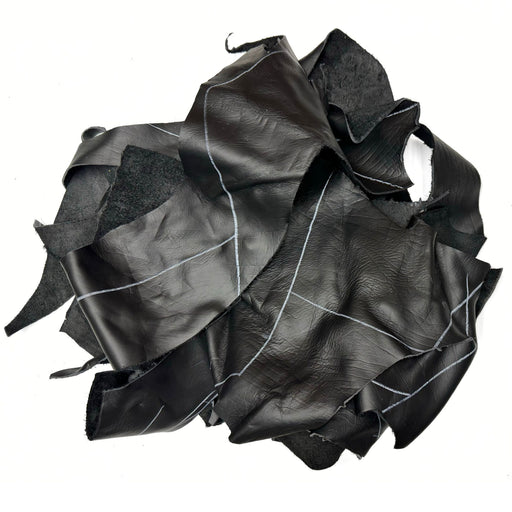 HUGE Bulk Lot 4.5 Lbs. Black Faux Leather Scraps for Crafts Church