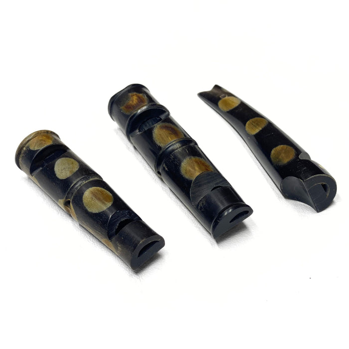 Camp Horn Whistles - Set of 3 Rustic Whistles