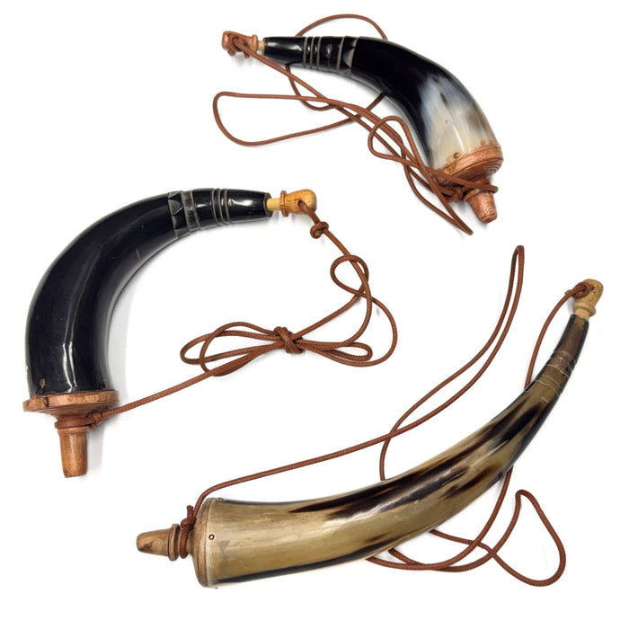 Genuine Water Buffalo Powder Horn