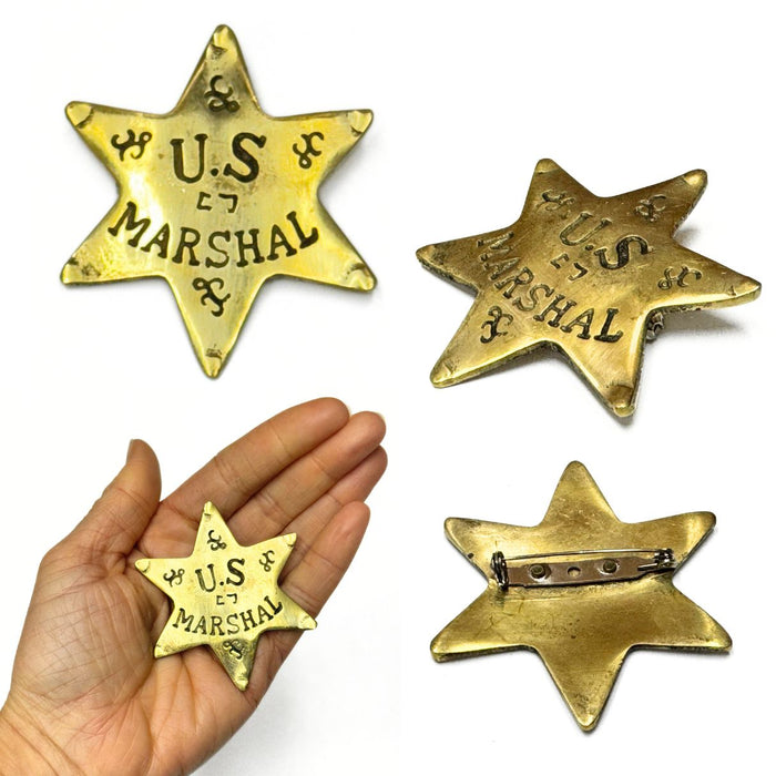 Medium Western Brass Badges