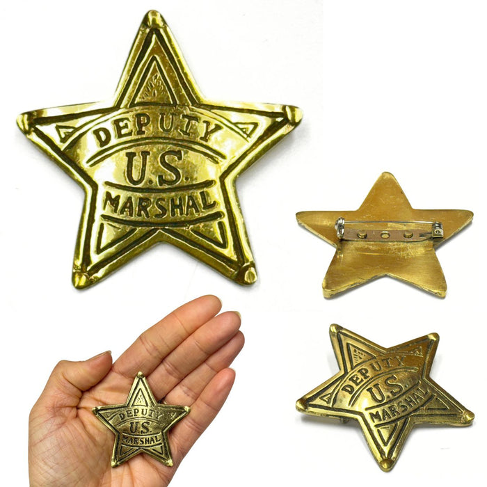 Medium Western Brass Badges