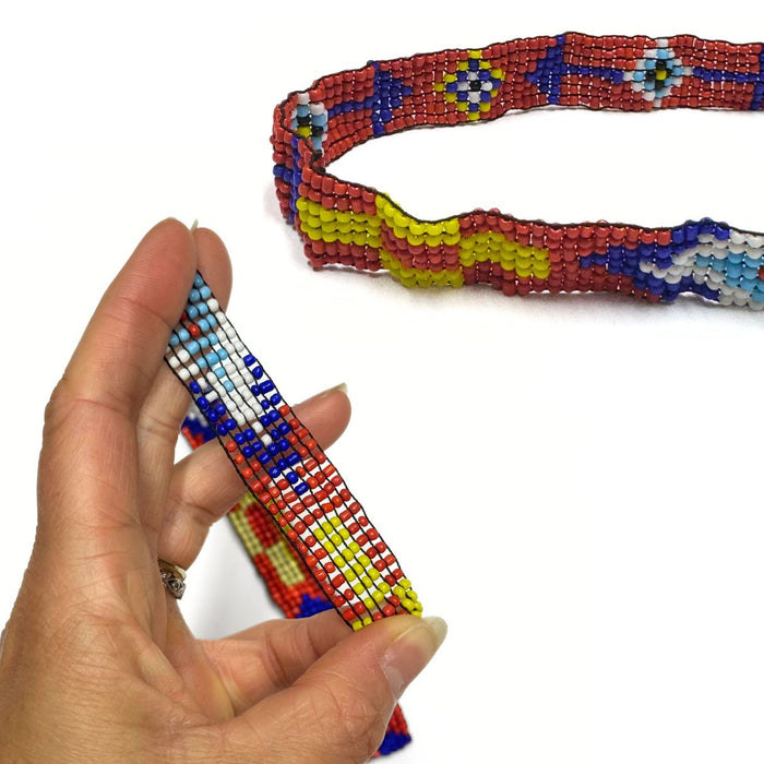 Hand Made Beaded Headband - Native American Style Hair Accessories