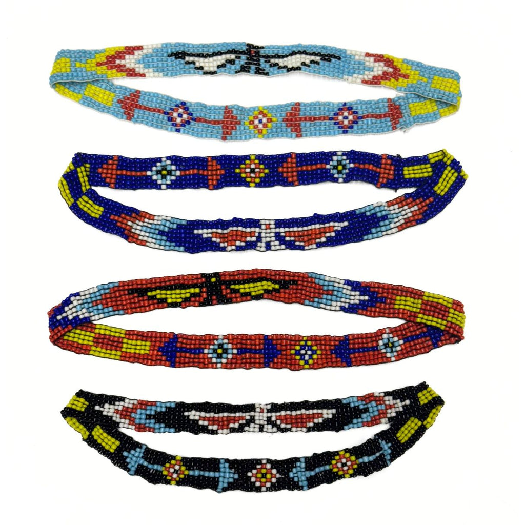 Hand Made Beaded Headband - Native American Style Hair 