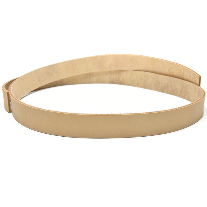 Long Belt Strips - 7-9 oz Cowhide Oak Shoulder Leather Strips