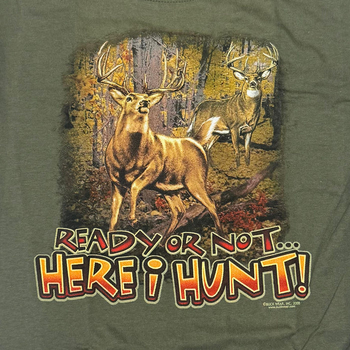 "Ready Or Not, Here I Hunt" Little Hunter Kid's T-shirt - Youth M - Youth XS