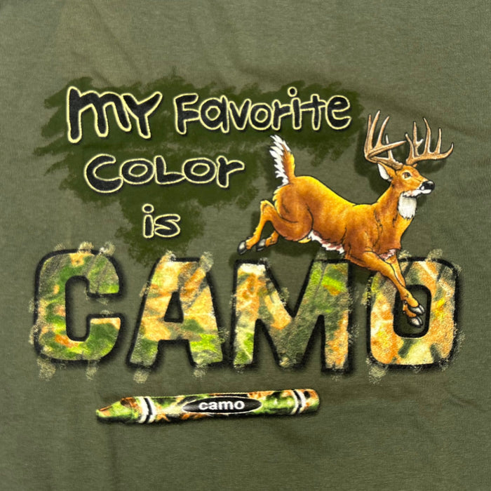 "My Favorite Color Is Camo" Little Hunter T-shirt - Youth L - Youth M - Youth XS