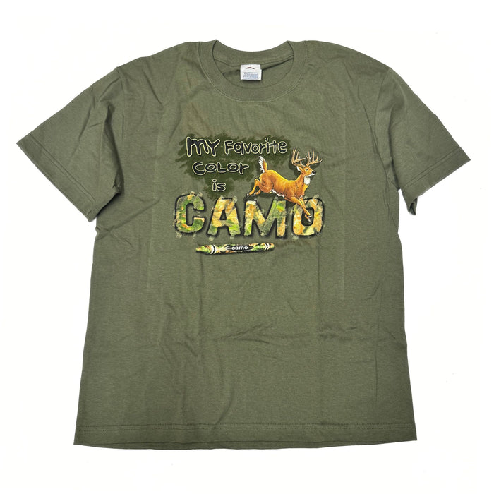 "My Favorite Color Is Camo" Little Hunter T-shirt - Youth L - Youth M - Youth XS