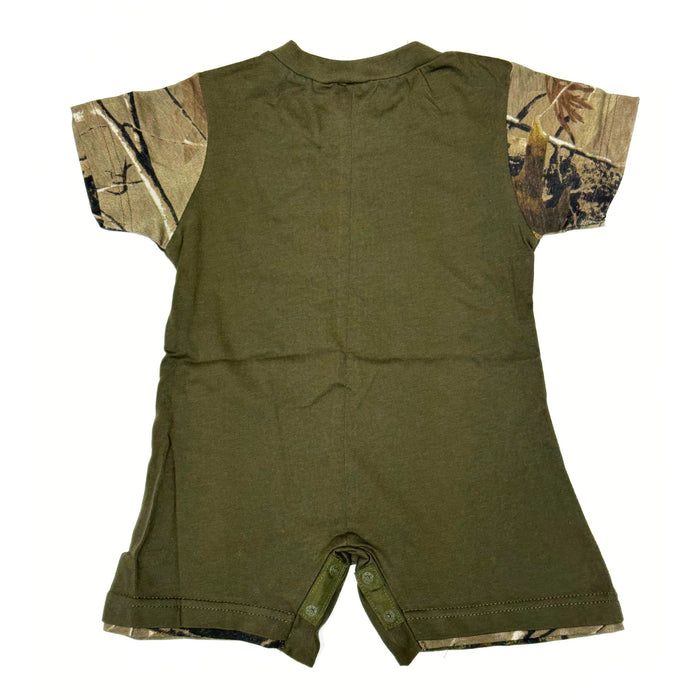 "That's How I Roll" Little Hunter Camo One Piece Short Sleeve Romper- 18 Months