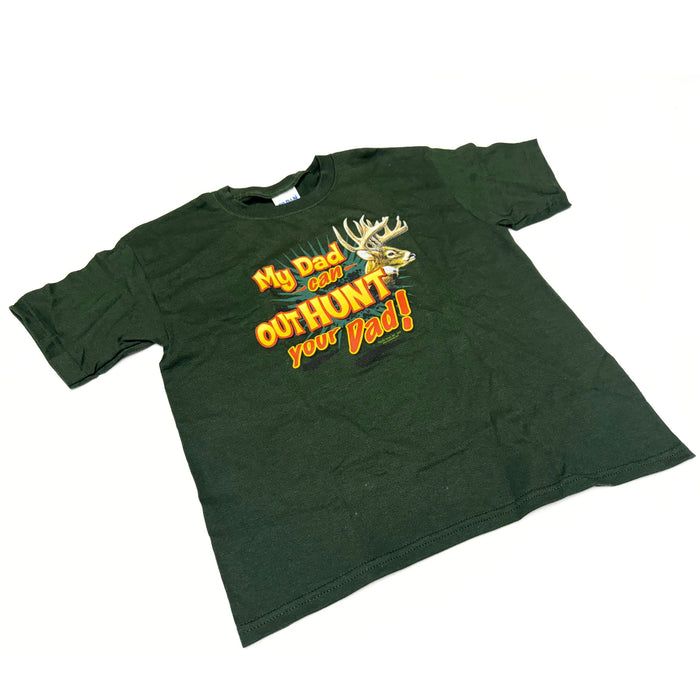 "My Dad Can Out Hunt Your Dad" Little Hunter T-shirt - Youth S