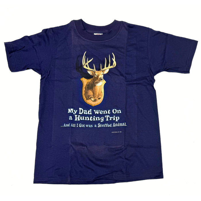 "My Dad Went On A Hunting Trip And All I Got Was A Stuffed Animal" Little Hunter T-shirt - Youth L - Youth M -Youth S