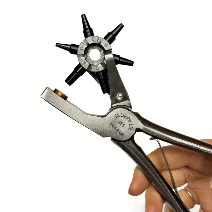 Osborne Forged Steel Rotary Punch Leather Craft Tool