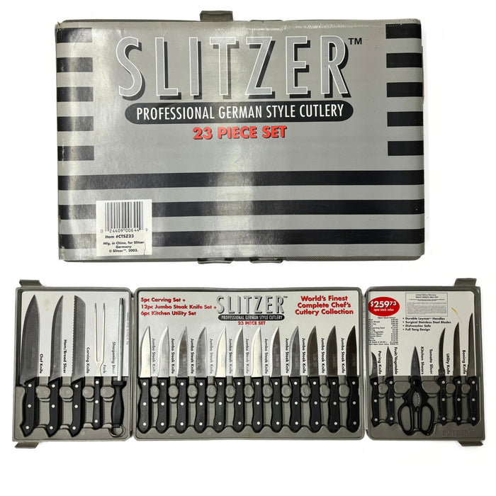 23 Piece Stainless Cutlery Set - Professional German Style Kitchen Knife Set