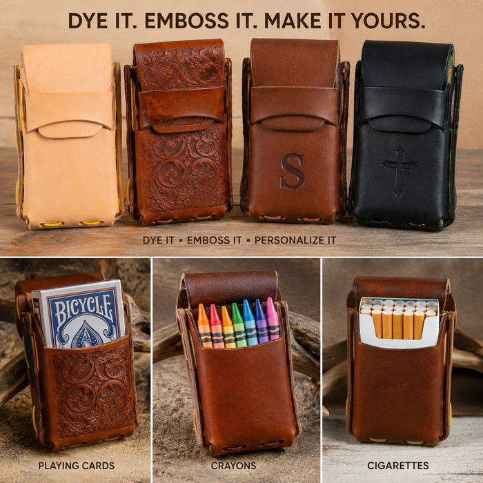 Make Your Own Leather Case - DIY Storage Holder Craft Kit