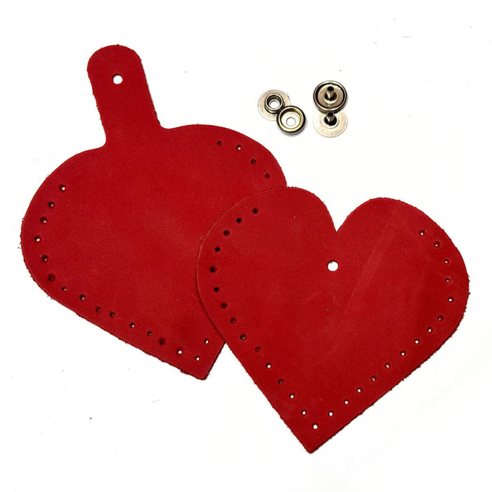 Heart Coin Purse Kit - DIY Leather Craft Kit