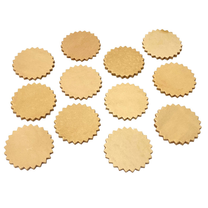 12 Pack 7-8 oz Oak Leather Conchos for Leather Crafts