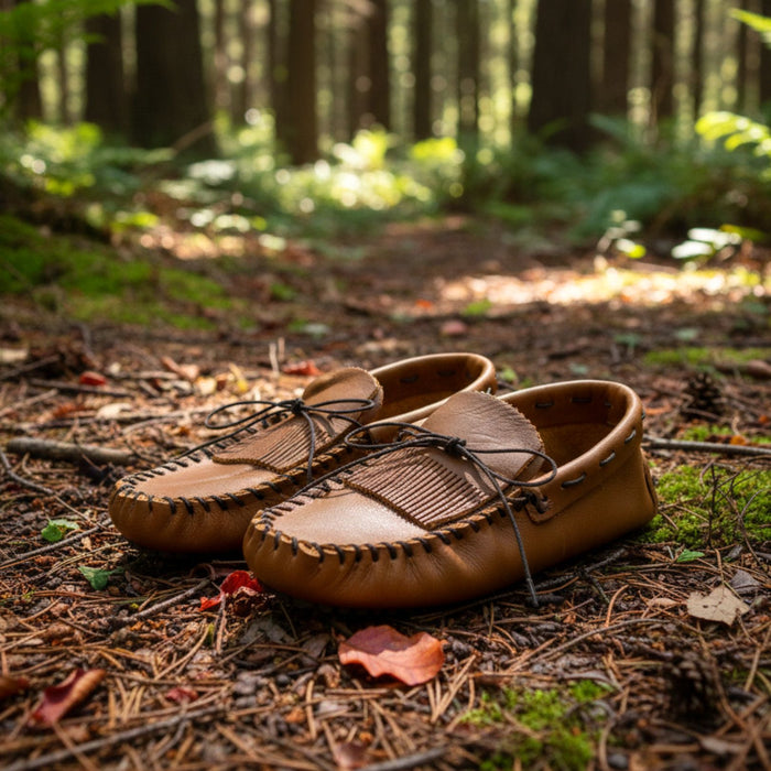Make your own Moccasins - DIY Leather Moccasin Craft Project - Men - Women - Children - Infant - Handmade Moccasins Kit