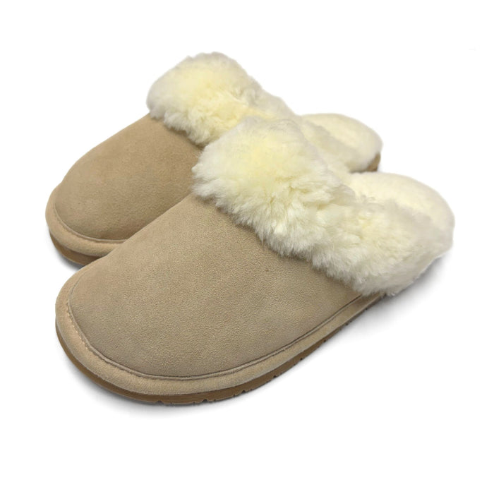 LU Sheepskin Women's Toasty Scuffs - Shearling Slip-On Slippers