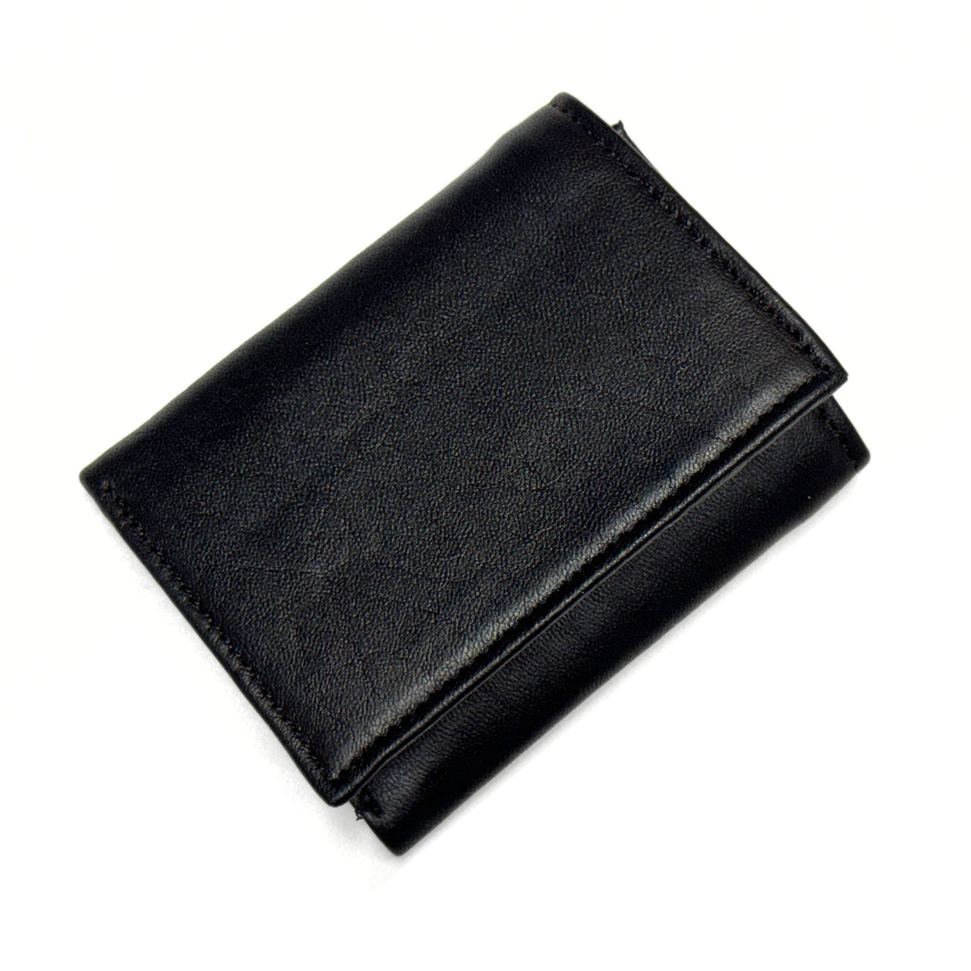Soft Cowhide Trifold Men's Black Leather Wallet — Leather Unlimited