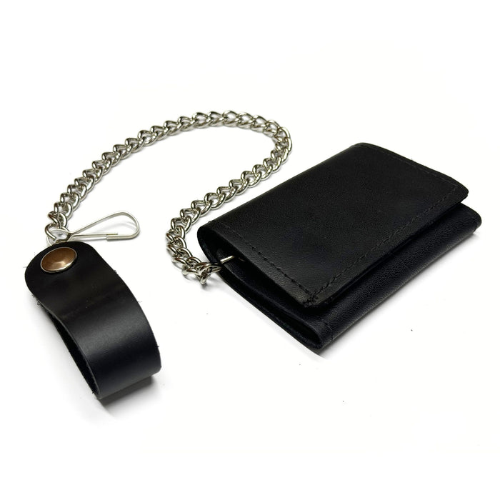 Trifold Trucker Wallet with Chain