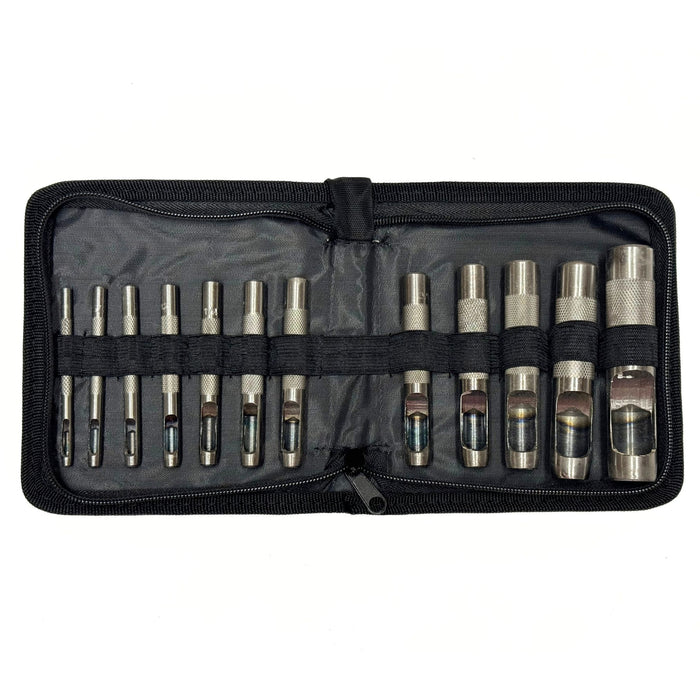 High Carbon Steel Drive Punch 12 Piece Leather Craft Tool Set