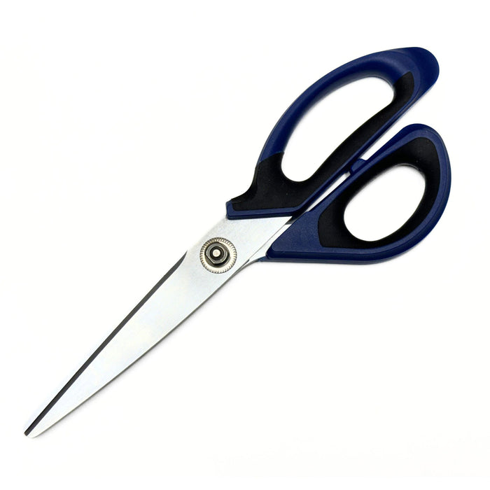 Heavy Duty Straight Scissors with All Metal Core, Iron Carbide Edge and Ruler