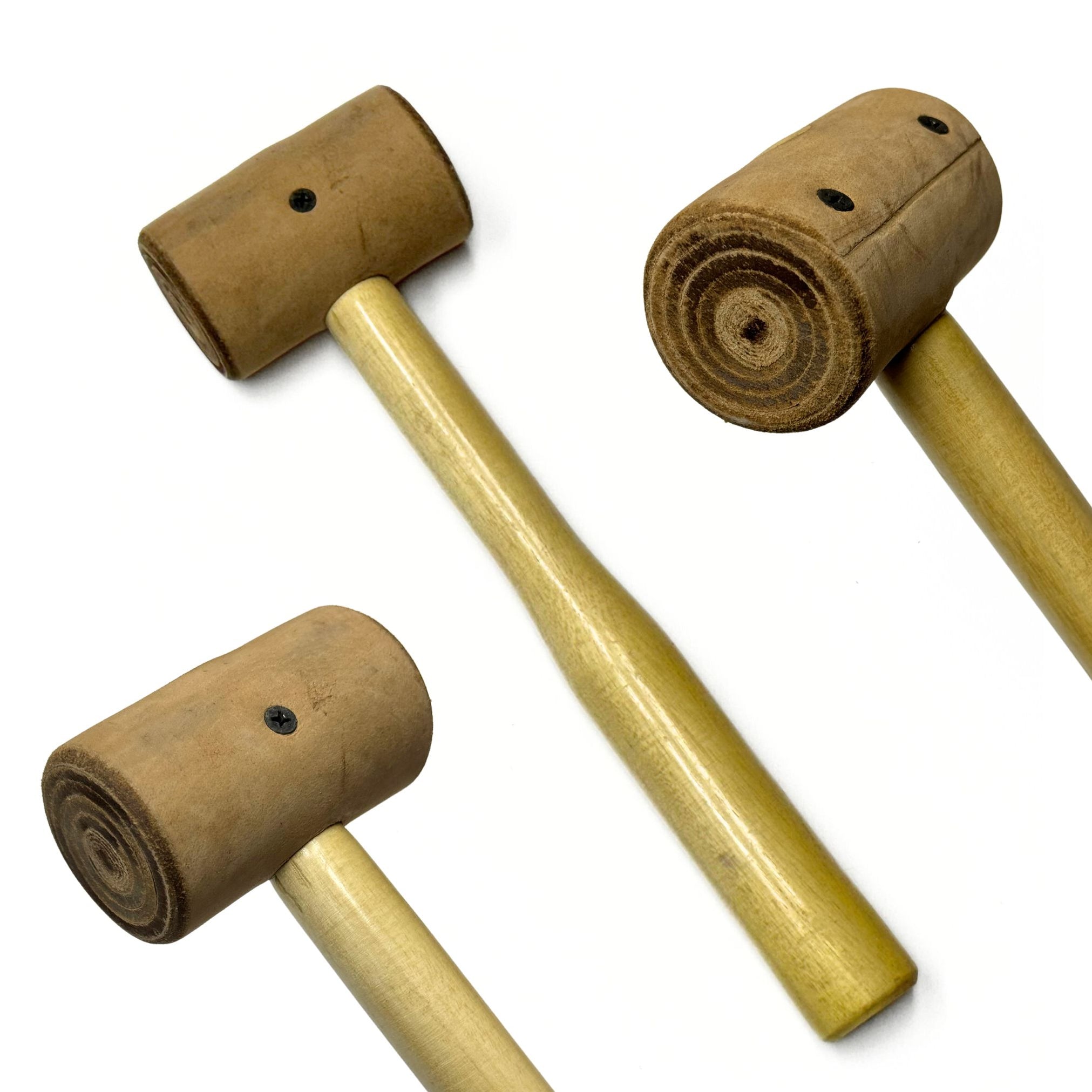 11 Oz Rawhide Mallet Hammer for Leathercraft, Jewelry Making, Stampi