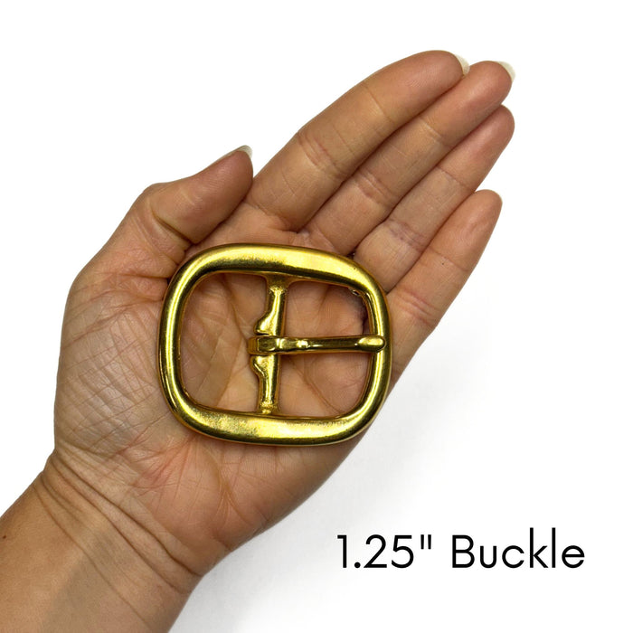 4 Pack Solid Brass Mechanical Belt Buckles - 1" - 1.25" - 1.5"