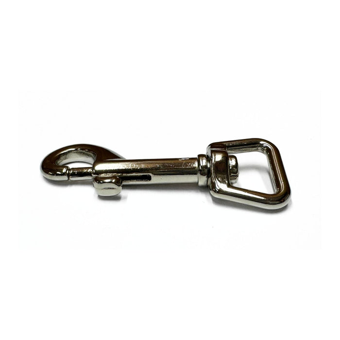 Nickel Die Cast Snap - Swivel Snap Hook Square Ring - 5/8" x 2.5"