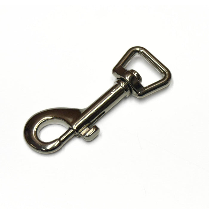 Nickel Die Cast Snap - Swivel Snap Hook Square Ring - 5/8" x 2.5"