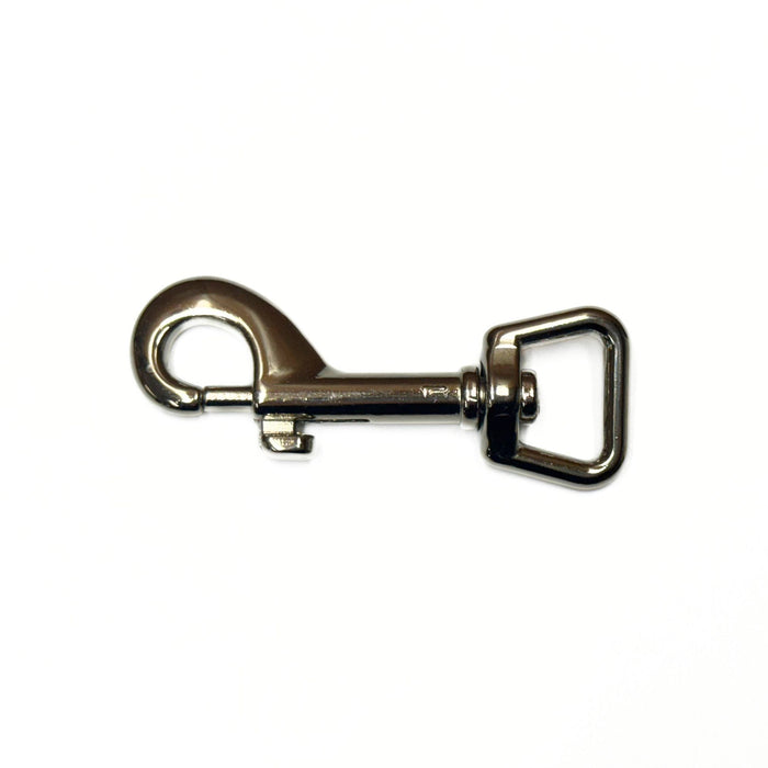 Nickel Die Cast Snap - Swivel Snap Hook Square Ring - 5/8" x 2.5"