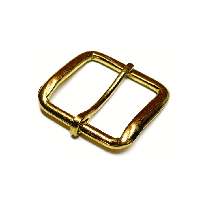 12 Pack Economy Square Gilt Belt Buckles - 1.5"